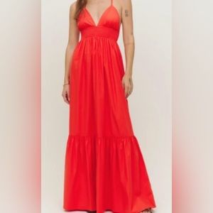 NWT Reformation Red Grotto Dress Size M